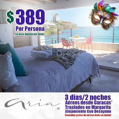 Oferta de Carnavales en Margarita | Hotel Aria by LD
