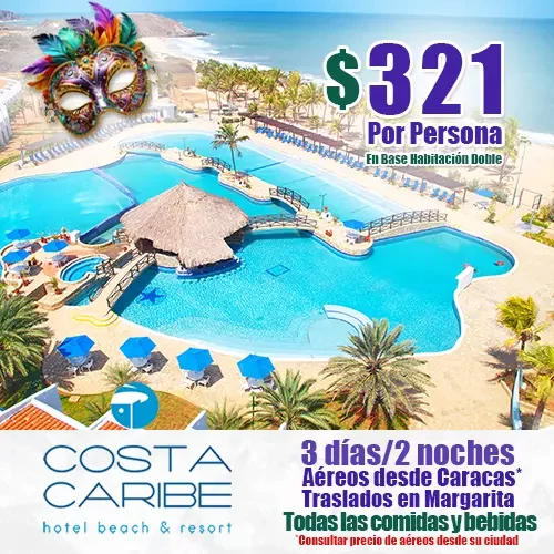 Hotel Costa Caribe | Ofertas de Carnaval en Margarita | felizviaje.com