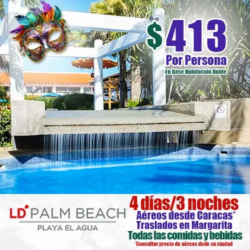 Hotel LD Palm Beach - Ofertas de Carnaval a Margarita - felizviaje.com