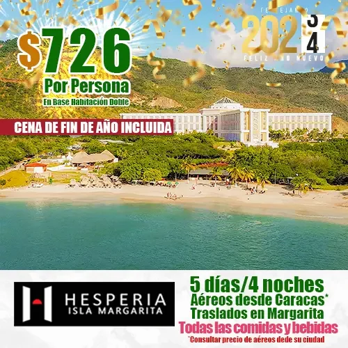 Hesperia Isla Margarita, Fin de Año en Margarita | felizviaje.com