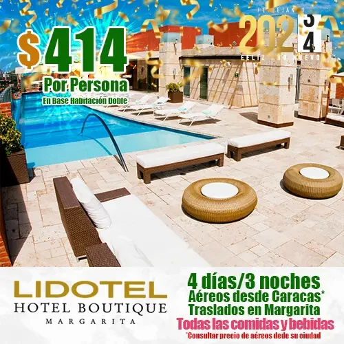 LIDOTEL Hotel Boutique Margarita | Ofertas de Fin de Año | felizviaje.com