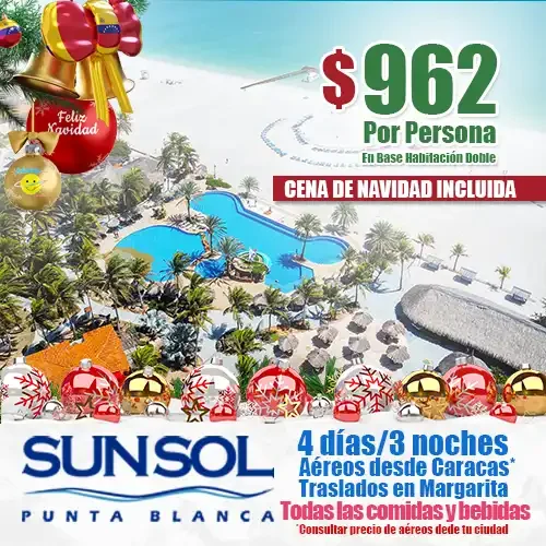 Estas Navidades escápate al Hotel SUNSOL Punta Blanca, el mejor Todo Incluido de la Isla de Coche.