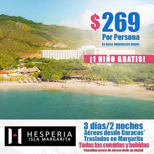 Hesperia Isla Margarita, Oferta de Temporada Baja | felizviaje.com
