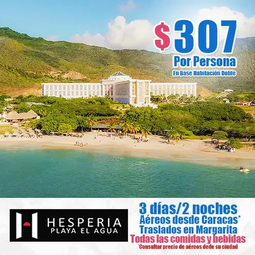 Ofertas de Temporada Baja a Margarita | Hesperia Isla Margarita | felizviaje.com
