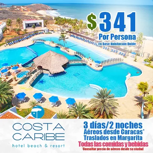 Hotel Costa Caribe | Ofertas de Vacaciones a Margarita | felizviaje.com