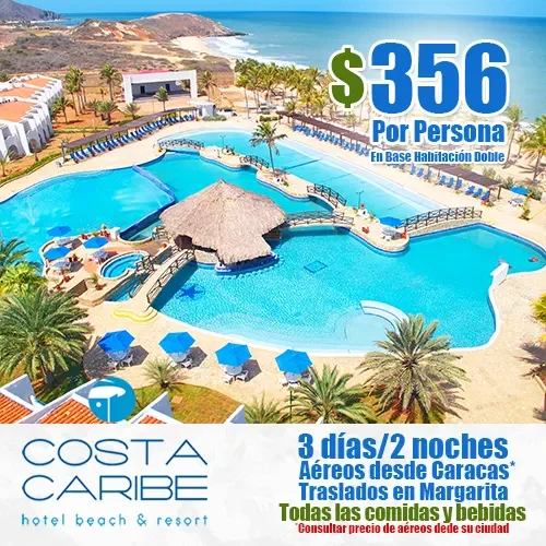 Hotel Costa Caribe | Ofertas de Vacaciones a Margarita | felizviaje.com