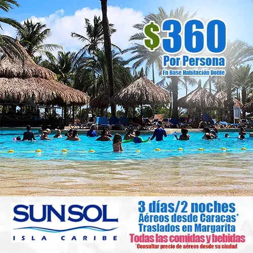 SUNSOL Isla Caribe | Ofertas de Vacaciones a Margarita | felizviaje.com