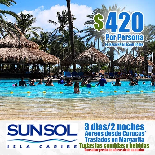 SUNSOL Isla Caribe | Ofertas de Vacaciones a Margarita | felizviaje.com