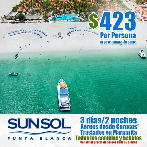 SUNSOL Punta Blanca | Ofertas de Vacaciones a Margarita | felizviaje.com