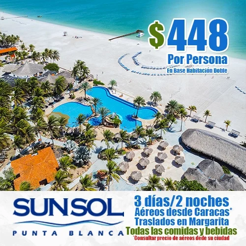 SUNSOL Punta Blanca | Ofertas de Vacaciones a Margarita | felizviaje.com