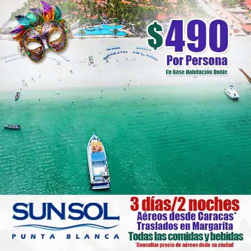 Este estos Carnavales escápate al Hotel SUNSOL Punta Blanca, tu Todo Incluido de la Isla de Coche.