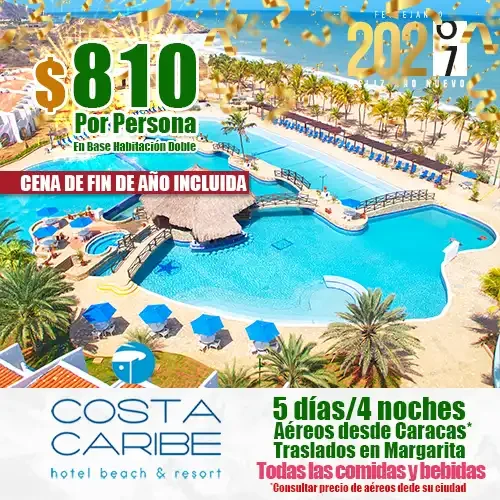 Costa Caribe Hotel | Fin de Año en Margarita | felizviaje.com