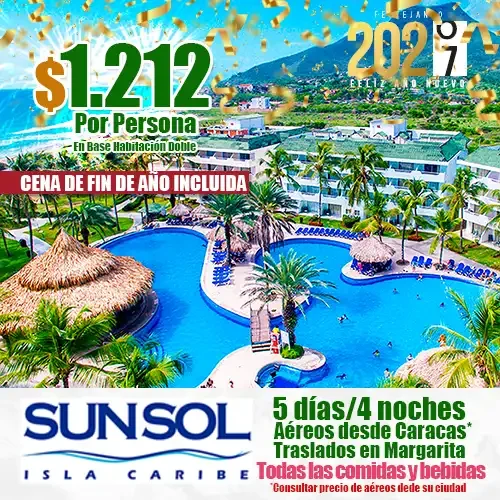 SUNSOL Isla Caribe | Fin de Año en Margarita | felizviaje.com