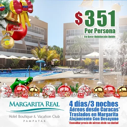 Hotel Margarita Real | Ofertas de Navidad | felizviaje.com