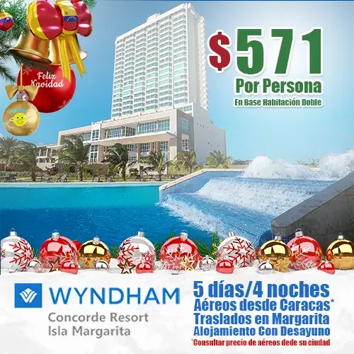 Wyndham Cocorde Margarita | Ofertas de Navidad | felizviaje.com